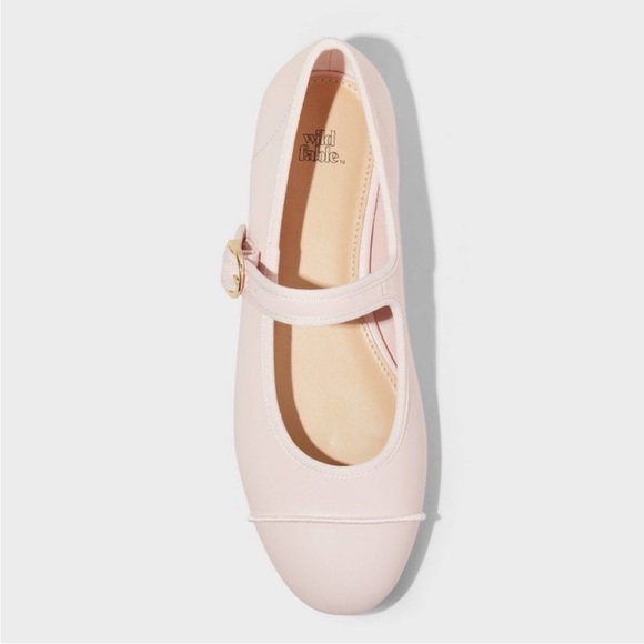 Pale Pink Mary Jane Flats by wild fable - Picture 3 of 9